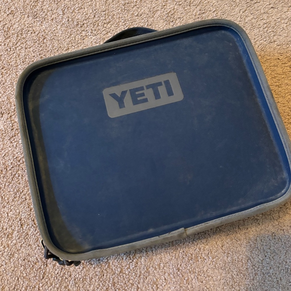 YETI Blue and Gray Travel Case